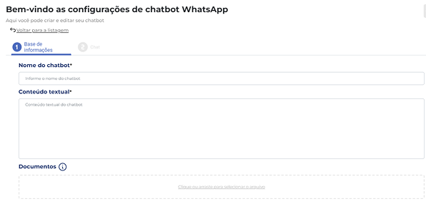 Tela de configuração do Agente Inteligente WhatsApp da Cxpress com definição de fluxos, base de conhecimento e automação de atendimento