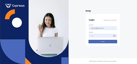 Painel mobile da plataforma Cxpress para gestão de tickets